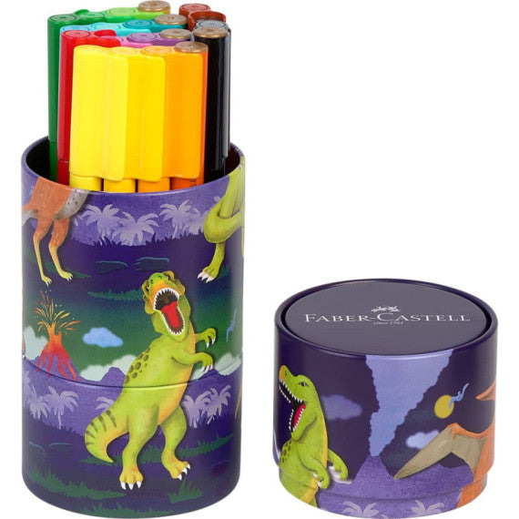 Pennarelli Faber-Castell Dinosaurus - conf. 20 pz - colori assortiti 155546