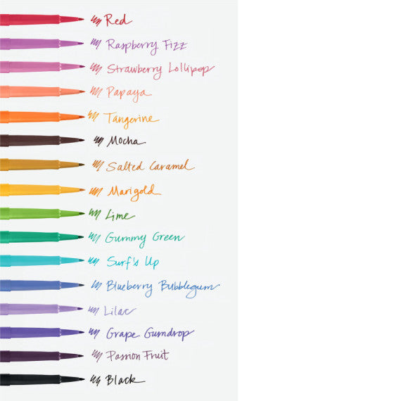 Pennarello Flair Nylon - colori assortiti Candy Pop - Papermate - conf.16 pezzi