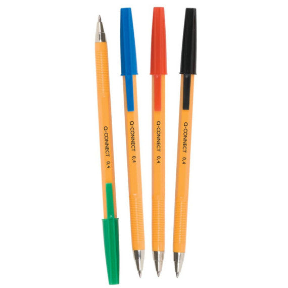 Penne a sfera Q-Connect F rosso conf. da 20 - KF34048