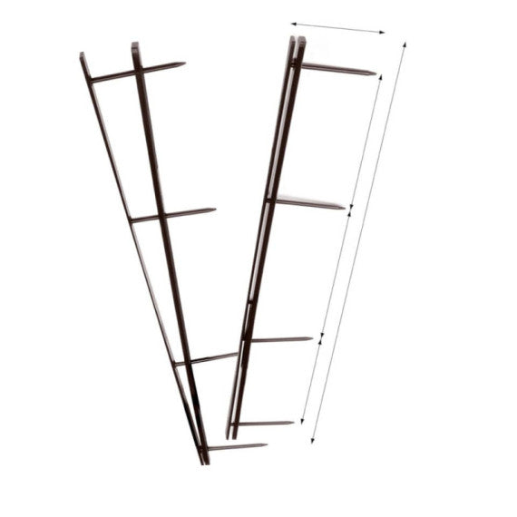 Pettini per rilegatura GBC VeloBind con 4 denti 45 mm a4 nero conf da 25 pettini - A9741635