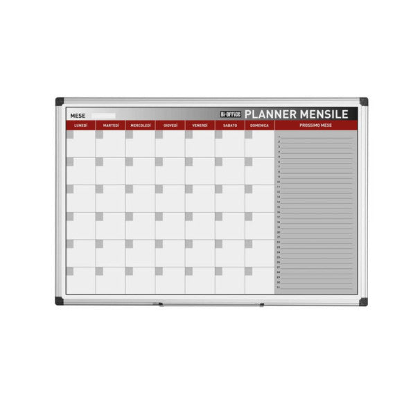 Planning Bi-office mensile magnetico 90x60 cm bianco GA03267170