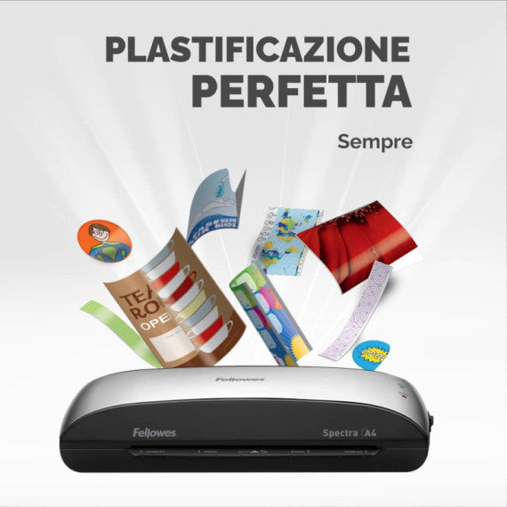 Plastificatrice a caldo FELLOWES Spectra nero/argento A4 5737801