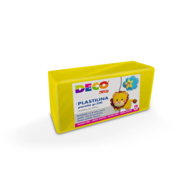 Plastilina Deco in panetto da 500 g giallo 07021