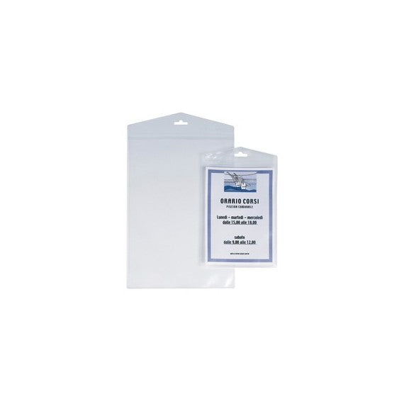 Porta Avvisi Appendimi - PPL - 22x30 cm - trasparente - Sei Rota - conf. 10 pezzi