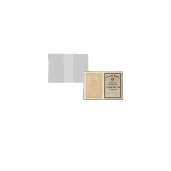 Porta carta identità - PVC - 15,5 x 11 cm - trasparente - Sei Rota - conf. 100 pezzi