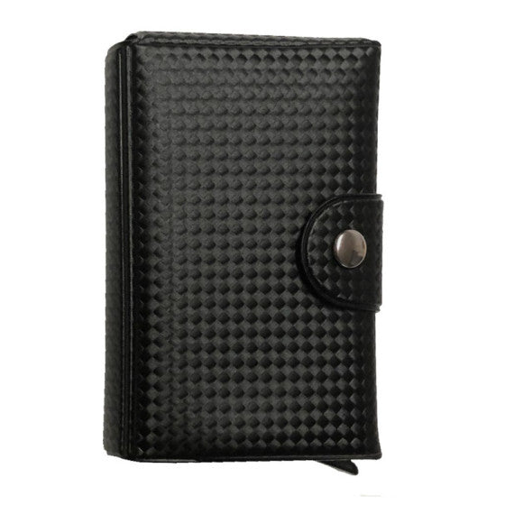 Portacard Wally Carbon - 6x9,5cm - nero - Alplast