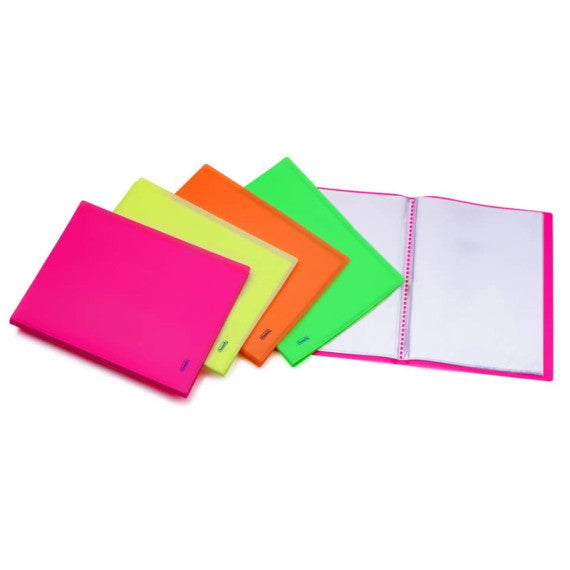 Portalistini in PPL Favorit Neon assortiti 22x30 cm - 30 buste interne fisse - 100460903
