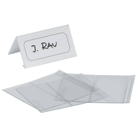 Portanomi DURABLE da tavolo polietilene trasparente inserto 61/122 x 210 mm conf. 10 - 804819