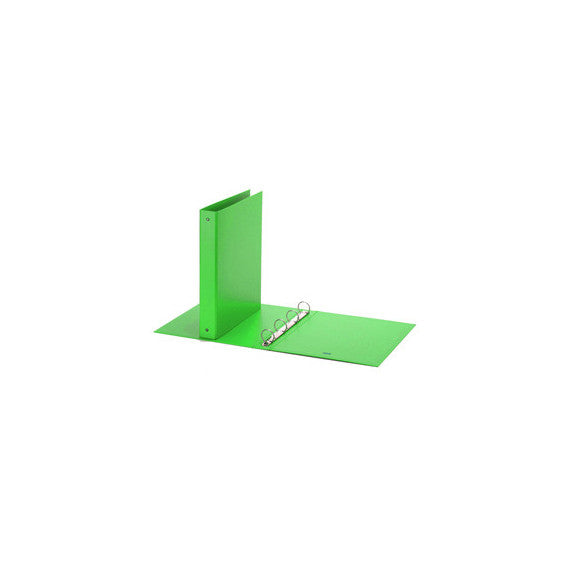 Raccoglitore Europa Neon - 4 anelli tondi 30 mm - dorso 4 cm - 22x30 cm - verde neon - Favorit