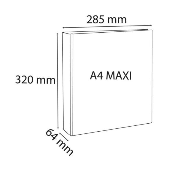 Raccoglitore Exacompta personalizzabile 4 anelli - bianco diametro anelli 40 mm - 51843E