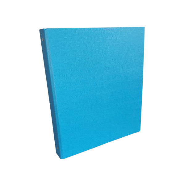 Raccoglitore King - 4 anelli tondi 30 mm - dorso 4 cm - 22x30 cm - rivestimento in PPL - azzurro - Starline