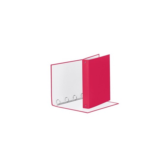 Raccoglitore Meeting - 4 anelli tondi 30 mm - dorso 4 cm - 22 x 30 cm - PPL - fucsia - Esselte