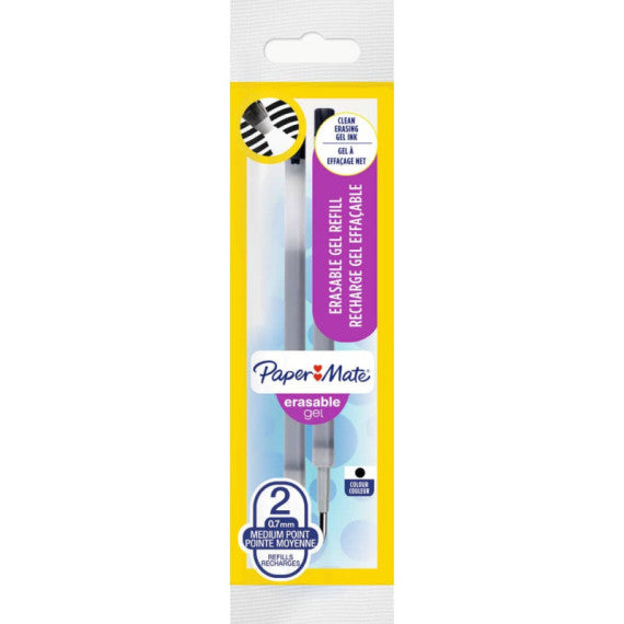 Refill gel Paper Mate Erasable nero confezione da due pezzi - 1984519
