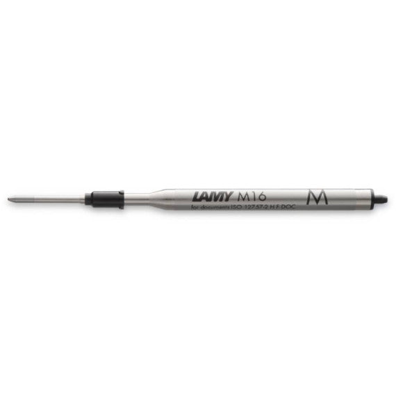 Refill M16 a punta media per penne a sfera Lamy colore inchiostro nero conf. 10 pezzi - 1200150