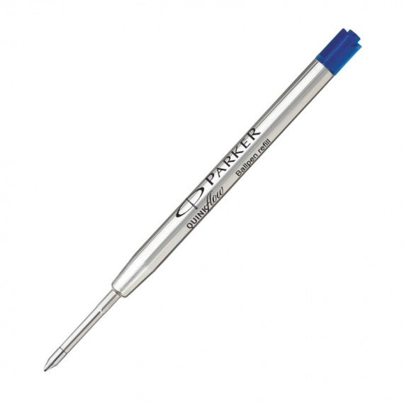 Refill sfera QuinkFlow - punta media - metallo - blu - Parker