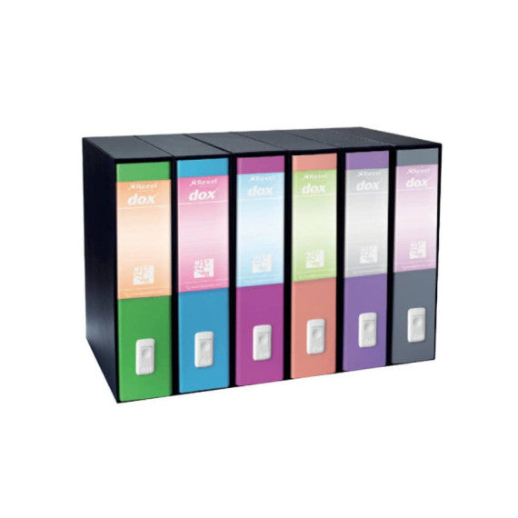 Registratore a leva DOX1 Commerciale S. Francisco 28,5x31,5 cm - dorso 8 cm azzurro - D15116