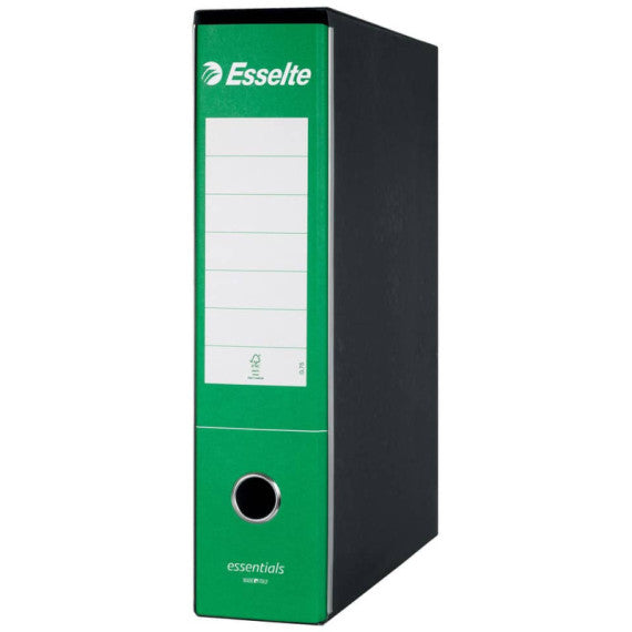 Registratore commerciale Esselte Essentials G73 23x30 cm dorso 8 cm verde - 390773180