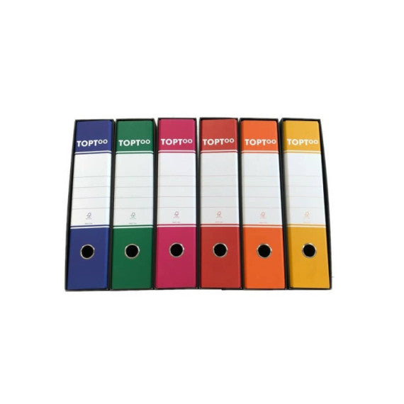 Registratore commerciale TOPToo con custodia dorso 5 cm rosso 23x30 cm - FMCRTU5RO