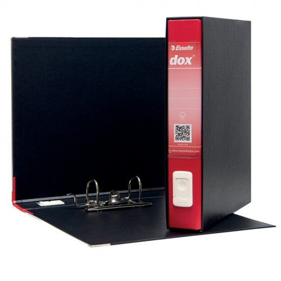 Registratore Dox 4 - dorso 5 cm - commerciale 23x29,7 cm - rosso - Esselte