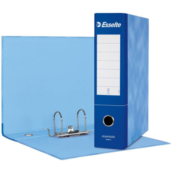 Registratore protocollo Esselte Essentials G75 23x33 cm dorso 8 cm blu - 390775050