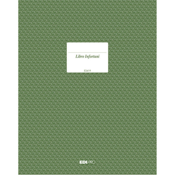 Registro infortuni - 31 x 24,5cm - 15 pagine - Edipro