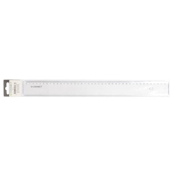 Righello Q-Connect trasparente 40 cm KF00588