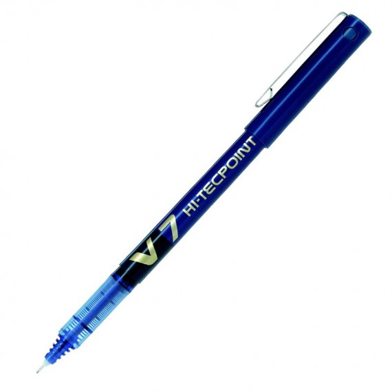 Roller con cappuccio Hi Tecpoint V7 - punta 0,7mm - blu - Pilot - conf. 16 + 4 pezzi