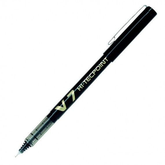 Roller con cappuccio Hi Tecpoint V7 - punta 0,7mm - nero - Pilot - conf. 16 + 4 pezzi