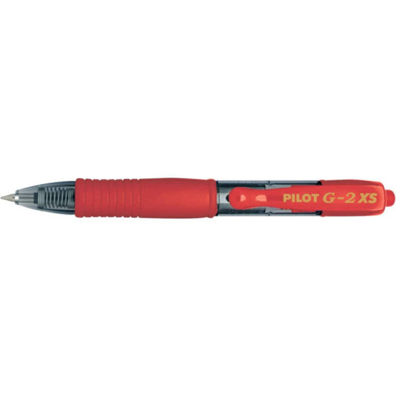 Roller gel a scatto ricaricabile Pilot G-2 Pixie 0,7 mm rosso 001412