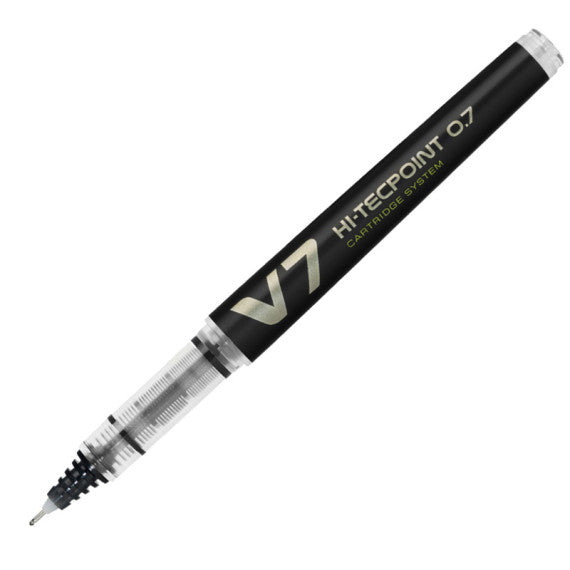 Roller Hi Tecpoint V7 ricaricabile Begreen con cappuccio - punta 0,70mm - nero - Pilot