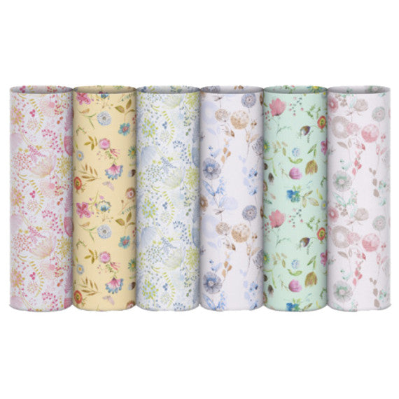 Rotolo carta regalo riciclata Fiori di campo - 70cmx200m - fantasie assortite - Rex Sadoch