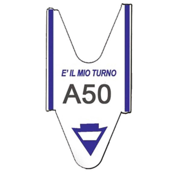 Rotolo tagliandi per eliminacode Printex 2000 tagliandi f.to lettera + 2 cifre blu - Conf. 5 pezzi - TR/ROLL/BLU