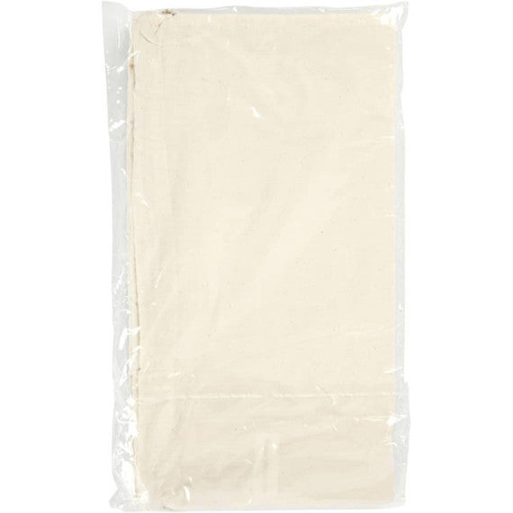 Sacchetto 100% cotone con chiusura a cordoncino Creativ Company - conf. 3 pz 37x41 cm - 498801