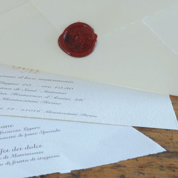Scatola 50 biglietti partecipazione a libro + busta Medioevale - Kartos