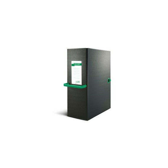 Scatola archivio Big Next - dorso 12 cm - 25x35 cm - nero/verde - Sei Rota