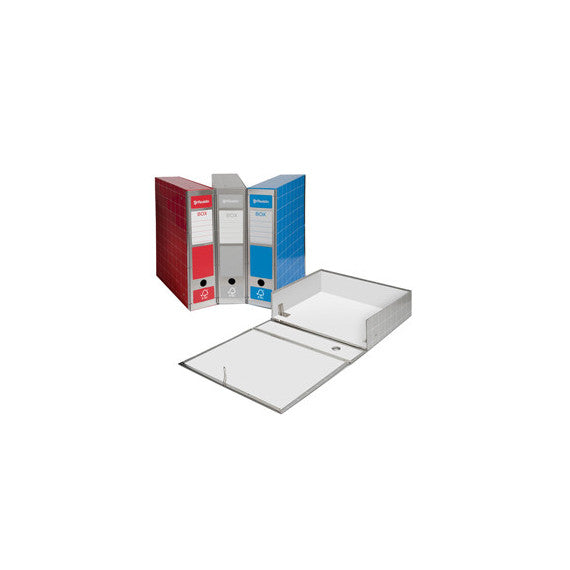 Scatola archivio Box4 - dorso 9 cm - 37,5x29,5 cm - rosso - Resisto