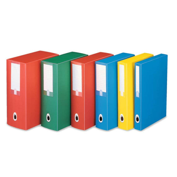 Scatola portaprogetti LEONARDI Plus PPL 25,5x35,5 cm - dorso 8 cm rosso U208RO