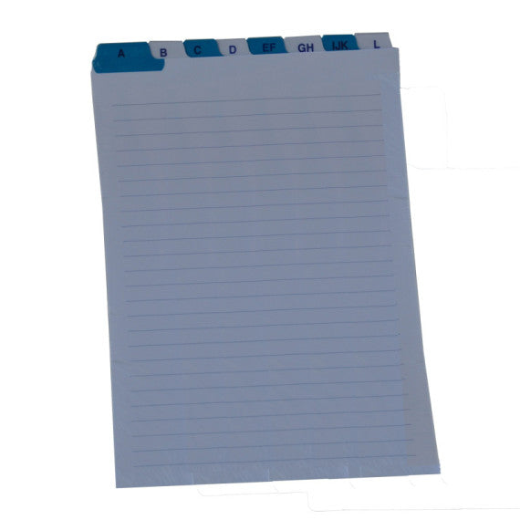 Schede - rubrica A/Z - 24x17 cm (verticale) - bianco - Edipro