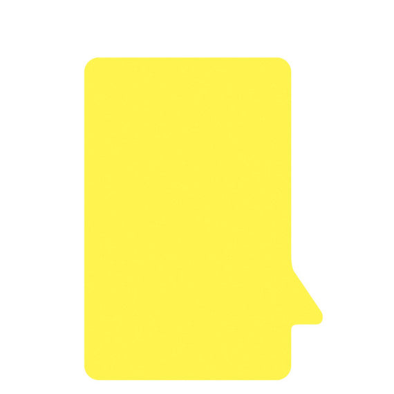 Segnaprezzi Fumetto - 11x15,5 cm - giallo - CWR - conf. 12 pezzi