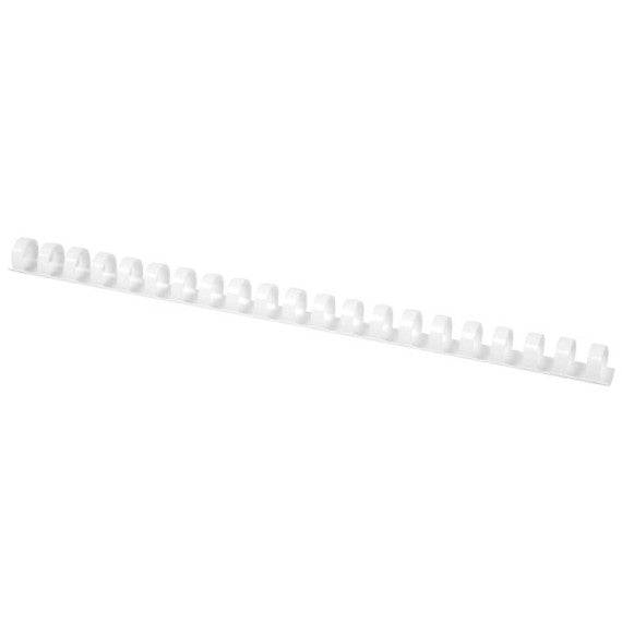 Spirali in plastica per rilegatura Q-Connect 16 mm in PVC conf. 50 pz bianche - KF24025