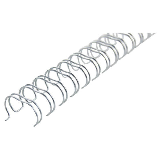Spirali metalliche a 34 anelli GBC WireBind 11 mm A4 argento - fino a 100 fogli - conf. 100 pezzi - RG810797