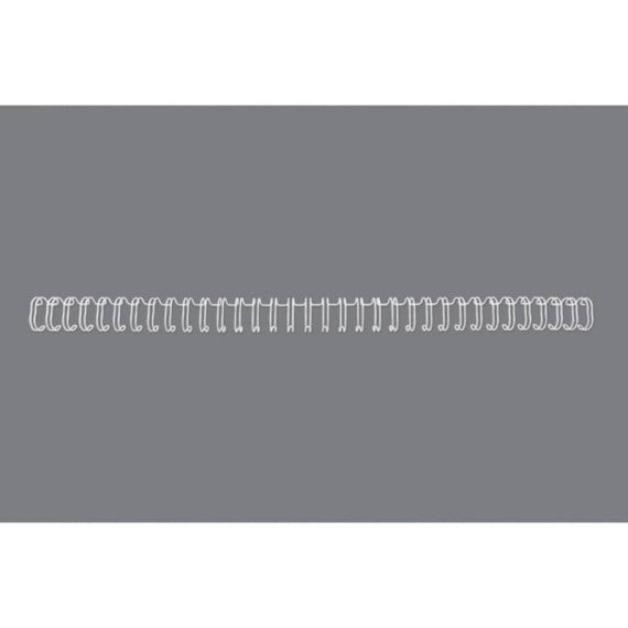 Spirali metalliche a 34 anelli GBC Wirebind 11 mm A4 bianco - fino a 100 fogli - conf. 100 pezzi - RG810770