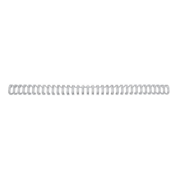Spirali metalliche a 34 anelli GBC Wirebind 12 mm A4 argento - fino a 115 fogli - conf. 100 pezzi - RG810897