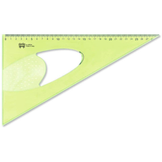 Squadra ARDA Linea Elastika plastica flessibile verde trasparente 60° cm 30 EL6030