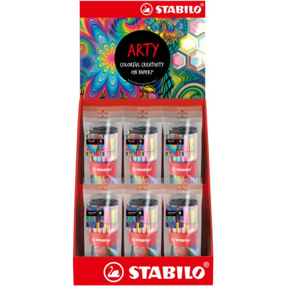 Stabilo rollerset Arty Edition Point 88 e Pen 68 - conf. 12 pz - colori assortiti - 25/26-06-1