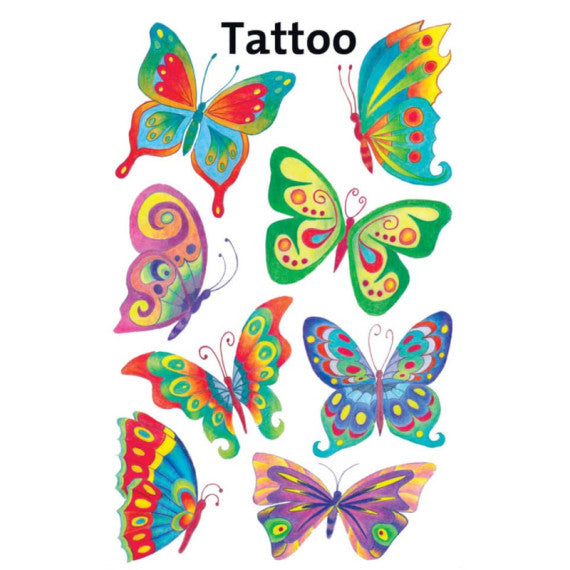 Tatuaggi Avery Kid assortiti - 1 foglio - farfalle 56742