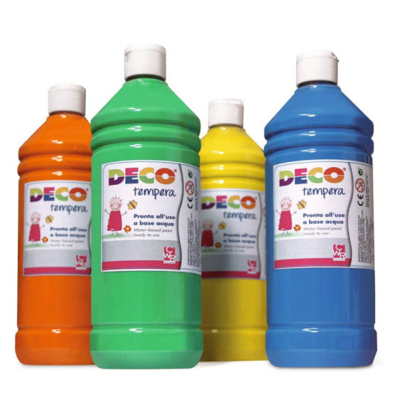 Tempera Deco Deco in flacone da 500 ml blu cyan PF550/21
