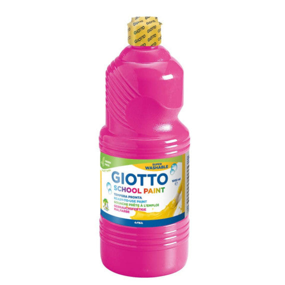 Tempera pronta Giotto School Paint in flacone 1 L magenta - F535510