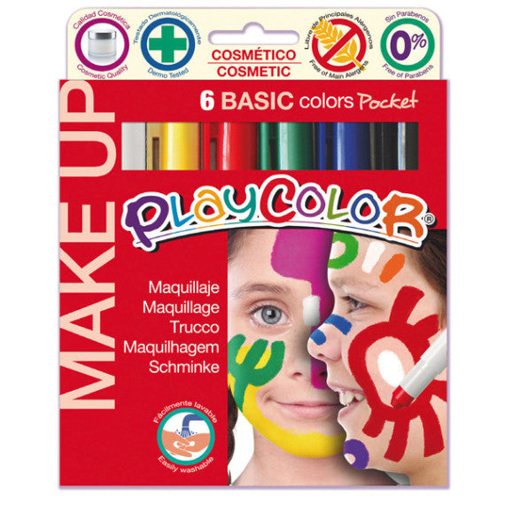 Tempera solida Make Up - cosmetica - Instant - astuccio 6 colori brillanti