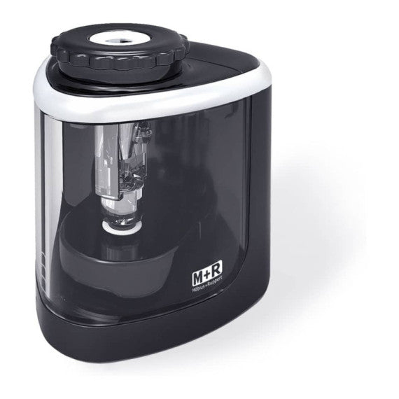 Temperamatite da tavolo M+R colore trasparente a batteria 9870000